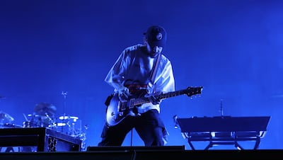 Mike Shinoda balanced rapping duties with keyboards and guitar. Chris Whiteoak / The National
