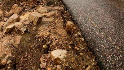 The cyclone caused landslide, collapsing coastal roads in Hadibu.