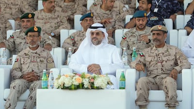 The Crown Prince of Sharjah praised the UAE's Armed Forces at a public demonstration of the military. WAM