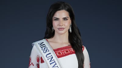 Miss Palestine Nadeen Ayoub will represent her country at the Miss Universe 2025 pageant. Photo: Miss Universe Palestine