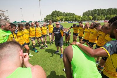 Dubai Hurricanes coach Mike Wernham. Leslie Pableo for The National