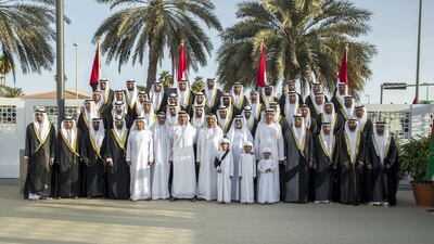 UAE leaders and representatives attend the mass wedding. Boris Dejanovic for the Crown Prince Court - Abu Dhabi