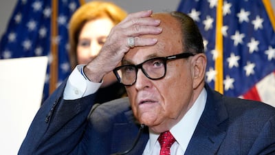 Former New York mayor Rudy Giuliani has denied the accusations. AP