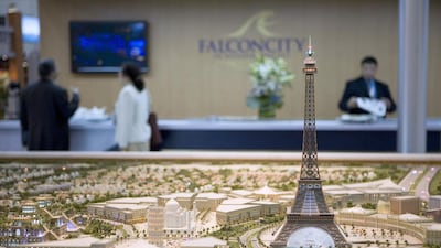 Falconcity of Wonders is planned to eventually house 35,000 people, with reproductions of eight wonders of the world including the Taj Mahal and Eiffel Tower. Jaime Puebla / The National