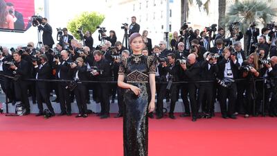 Chris Lee aka Li Yuchun at the screening of "Rocket Man" during tCannes Film Festival on May 16 (Photo by Vittorio Zunino Celotto/Getty Images)