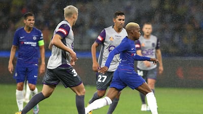 Chelsea winger Charly Musonda in action against Perth Glory. Getty Images