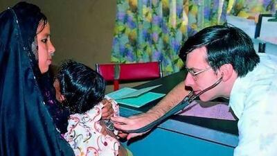 Larry Liddle and his wife took over the running of Al Ain's Oasis Hospital from the founding missionaries. Courtesy of the Liddle family