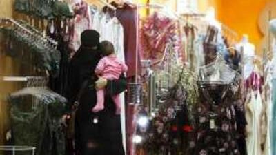 Most lingerie stores in Saudi Arabia, such as this one in Riyadh, continue to be staffed by men.