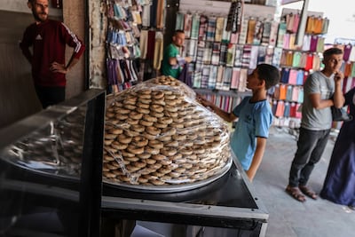 Gazans open stalls for Eid Al Adha, despite continuing Israeli attacks on the enclave. Getty Images