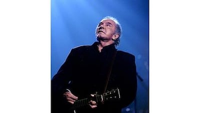 Johnny Cash performs in 1999.