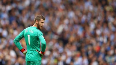 David De Gea during the match. Getty