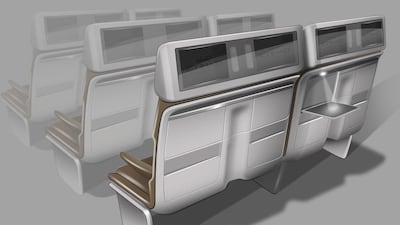 The new economy seats. Courtesy Etihad Airways