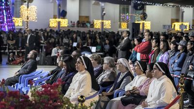 Thousands of Christians attend midnight mass at St Mary’s in Dubai, the largest church in the Gulf
