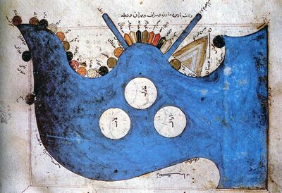 A 10th century map of the Arabian Gulf & Indian Ocean by geographer Al Istakhri