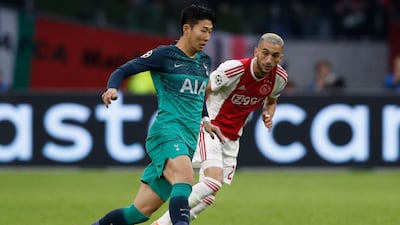Son Heung-min: 6/10. Suspended for the first leg, the South Korean failed to exert much influence on the return leg but was always willing to run at the Ajax defence. AFP