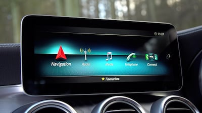 The facelifted C 200 has an improved multimedia screen. Sinead McCann