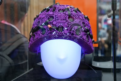 A Cerca wearable Magnetoencephalography (MEG) Scanner displayed at London Tech Wee. Bloomberg