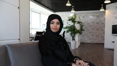 Emirati businesswoman Malak Hassan says the higher she climbed the corporate ladder, the fewer women she saw. Pawan Singh / The National