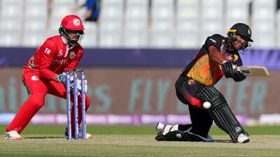 Papua New Guinea's captain Assad Vala, right, scored a fifty. AP