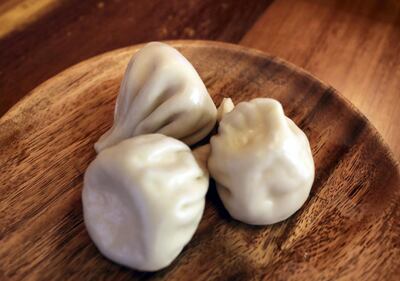 Traditional Georgian meat or cheese-filled dumplings can be found at Old Tbilisi. Chris Whiteoak / The National