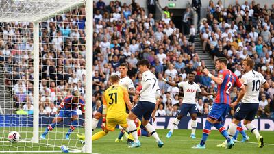 Crystal Palace's Dutch defender Patrick van Aanholt scores an own goal. AFP
