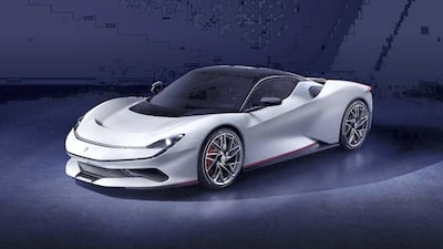 The Pininfarina Battista at rest. Courtesy Pininfarina