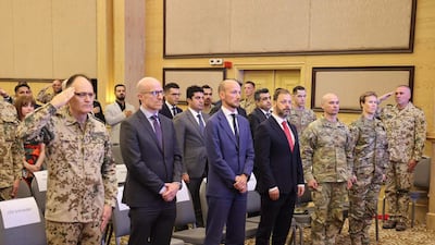 German Commander of Forces Deployed Abroad Gunter Schneider attended the official ceremony at Camp Stefan near Erbil International Airport. Photo: Ministry of Peshmerga.