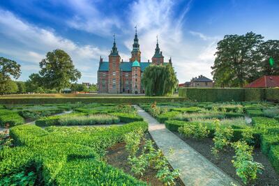 Rosenborg castle is one of the most visited castles in Copenhagen. Alamy