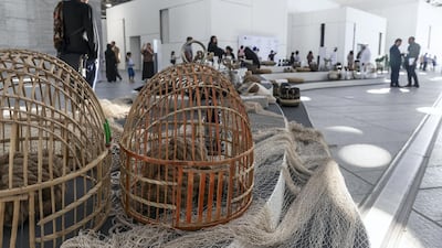 Traditional fishing baskets are on display. Antonie Robertson/The National
