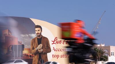 England football legend David Beckham is an ambassador for Qatar and the World Cup. Getty Images