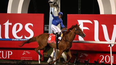 Now that Meydan’s dirt track has bedded in, Saeed bin Suroor will give African Story another try on the surface. Pawan Singh / The National