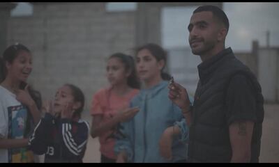 Anbar continued to mentor children in Gaza through Israeli attacks in 2023. Photo: Qasura Al Khawaja