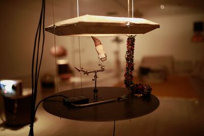 An installation from At-Tariq. Tarek Atoui’s project acts as an unconventional archive for the many ways the Arab world opens its doors to travellers. Photo: TBA21