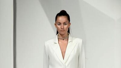 Most excellent was an oversized blazer that reached the knee. “The significant lapels and shoulder pads are a reference to the working women in the Eighties,” Taller Marmo said in their statement. Getty Images