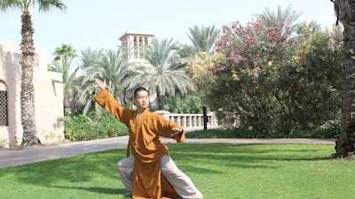 Practise your tai chi and kung fu at Madinat Jumeirah's Talise Spa. Courtesy Madinat Jumeirah Talise Spa