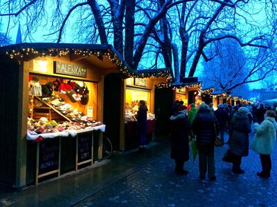 Festive scenes await in Slovenia's capital Ljubljana.