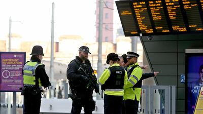 New Year celebrations went ahead in Manchester following the incident, albeit with increased security presence. EPA