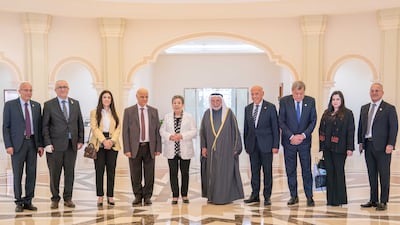 Sheikh Dr Sultan bin Muhammad Al Qasimi, Ruler of Sharjah, praise Birzeit University, founded in 1924, for its achievements and contributions to Palestinian society
