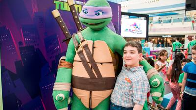 Visit the Teenage Mutant Ninja Turtles at Bawadi Mall as part of the Abu Dhabi Summer Season programme of events. Courtesy TCA Abu Dhabi