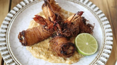 A seafood entree at Grand Beirut.