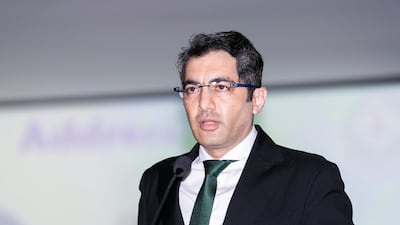 Dr Aman Puri, Consul General of India in Dubai, at Delhi Private School in Dubai, where a programme has been launched to help blue-collar workers learn soft skills and language. Reem Mohammed / The National