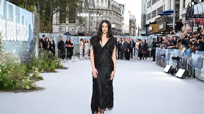 Margaret Qualley in Chanel's half-sandal. Getty Images