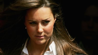 Kate Middleton leaves Younger Hall after her graduation ceremony, June 23, 2005, in St Andrews, Scotland. Getty Images