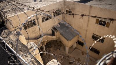 A courtyard area is seen inside Sednaya prison, where thousands of people were detained and tortured by the Assad regime over the last decade. Getty Images
