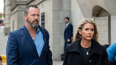 Mark and Julie Wallace, parents of victim Sara Zelenak, arrive for the opening day of the inquest into the London Bridge terror attack on May 7, 2019 in London, England. Getty Images