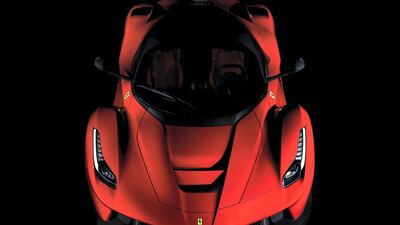 A Ferrari LaFerrari at Car Vault in Al Quoz. Cloud 9 Photography