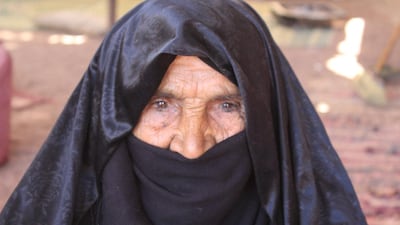 A Bedouin woman in the Sinai, near Jubail. Yusri Mohammad