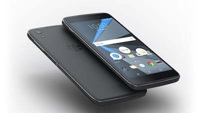 BlackBerry's Dtek50 smartphone. Courtesy BlackBerry