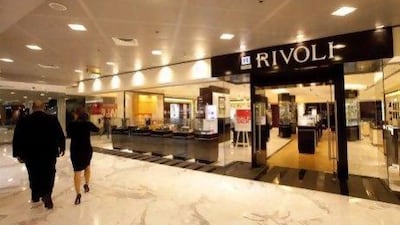 DIFC Rivoli store sales have reflected the peaks and troughs of the market and the fortunes of many of the companies therein, from the successful merger which resulted in the launch of Emirates NBD to Royal Bank of Scotland's recent downsizing. Jaime Puebla / The National