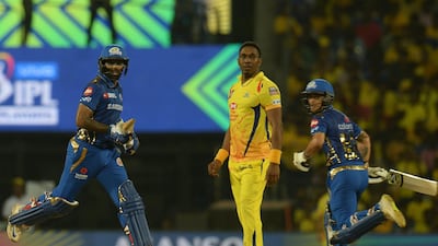 Dwayne Bravo, centre, is a veteran of franchise cricket but still didn't get enough interest from The Hundred teams. AFP